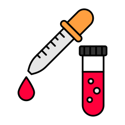 muestra de sangre icono