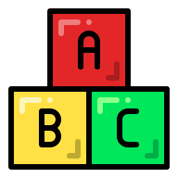 bloco abc Ícone