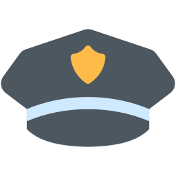 Police cap icon