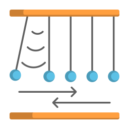 Newton cradle icon