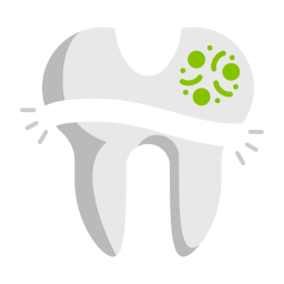 Broken tooth icon