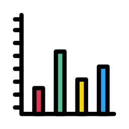 gráfico de barras Ícone