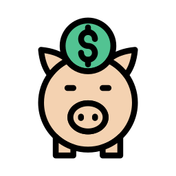 Piggy bank icon