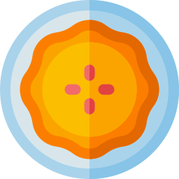 pie de manzana icono