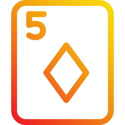 Five of diamonds icon