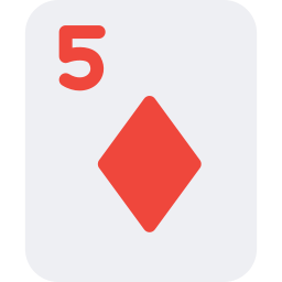 Five of diamonds icon