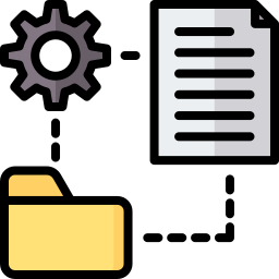 gestión de archivos icono