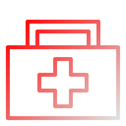 First aid bag icon