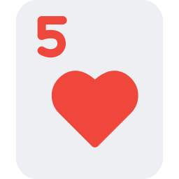 pięć serc ikona
