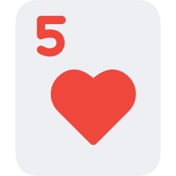 Five of hearts icon