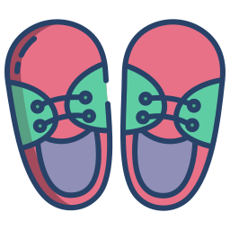 zapato de bebe icono