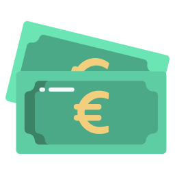 dinheiro do euro Ícone