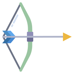 arco e freccia icona
