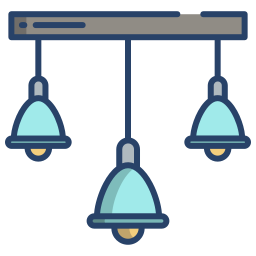 lámpara de techo icono