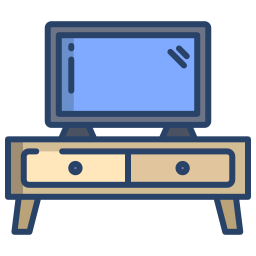 table de télévision Icône