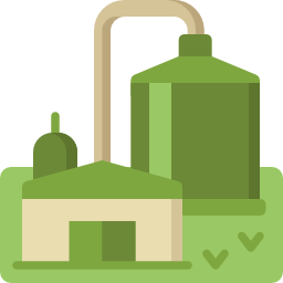planta de biogás Ícone