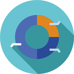 diagramme circulaire Icône