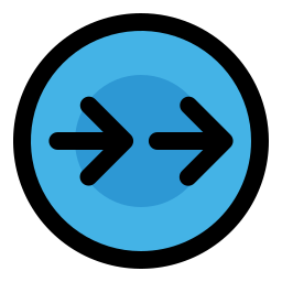 rechtse pijlen icoon
