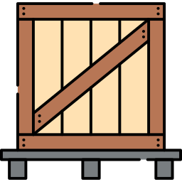 drewniane pudło ikona
