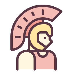 casco romano icono