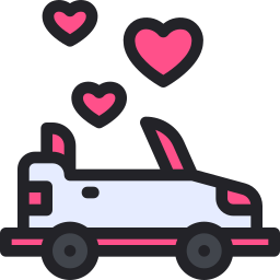 Wedding car icon