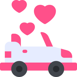 Wedding car icon