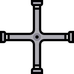 llave cruzada icono