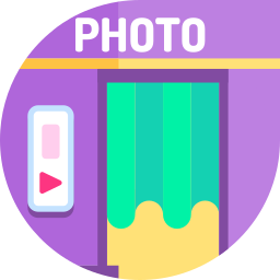 cabina de fotos icono