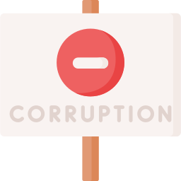 corruptie icoon