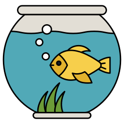 bocal à poisson Icône