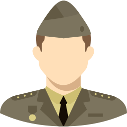 Military man icon