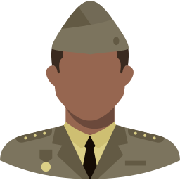 Military man icon
