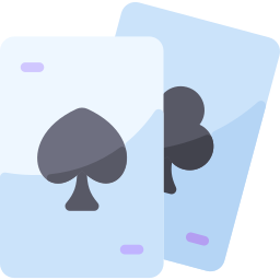 cartas de póquer icono