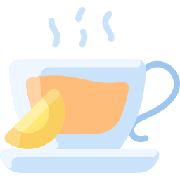 Hot lemon tea icon
