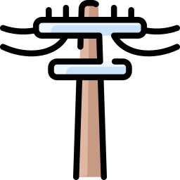Electric pole icon