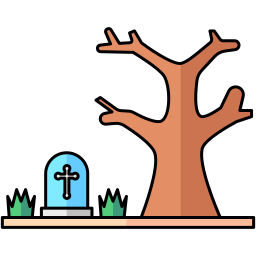 cimetière Icône