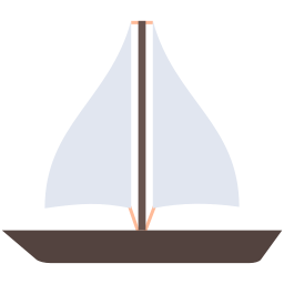 Sail boat icon