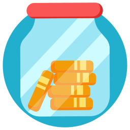 Money jar icon