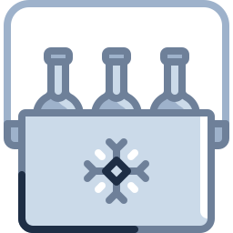 Portable fridge icon