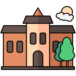 Haunted house icon