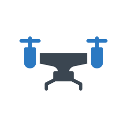 Camera drone icon