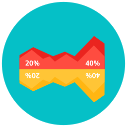 gráfico de crescimento Ícone