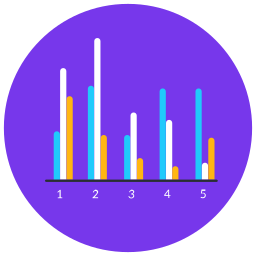 gráfico de barras Ícone