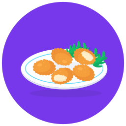 bolas de queso icono