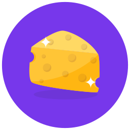 Cheese slice icon