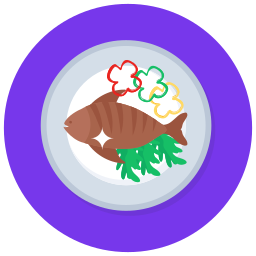 Grilled food icon