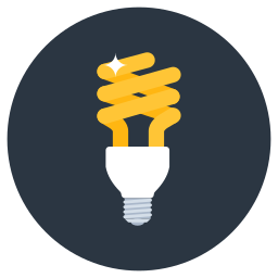 energiesparendes licht icon