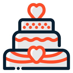 Wedding cake icon