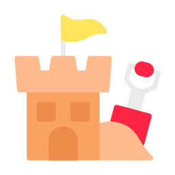 Sand castle icon