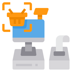 Cashier machine icon